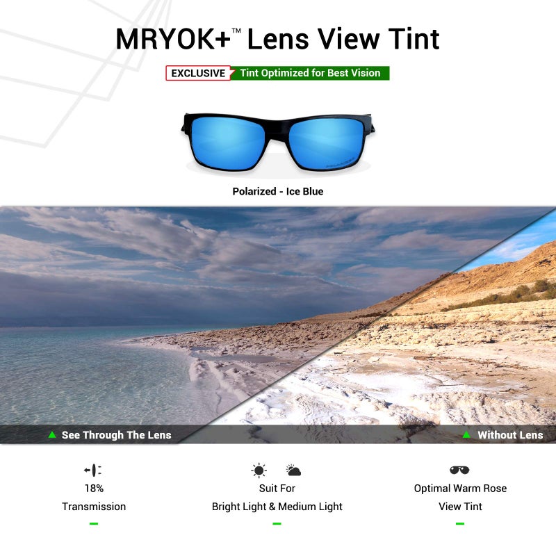 Mryok عدسات استبدال مستقطبة Mryok+ لعدسات أوكلي Mainlink OO9264-57mm - أزرق جليدي - Image 4